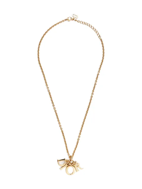 Christian Dior Pre-Owned 1970-1980 Dior Letters necklace
