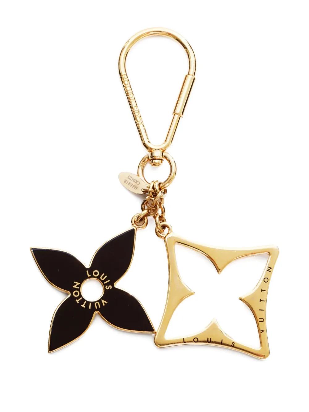 Louis Vuitton Pre-Owned 2013 flower-charm key charm | Gold | Image 1