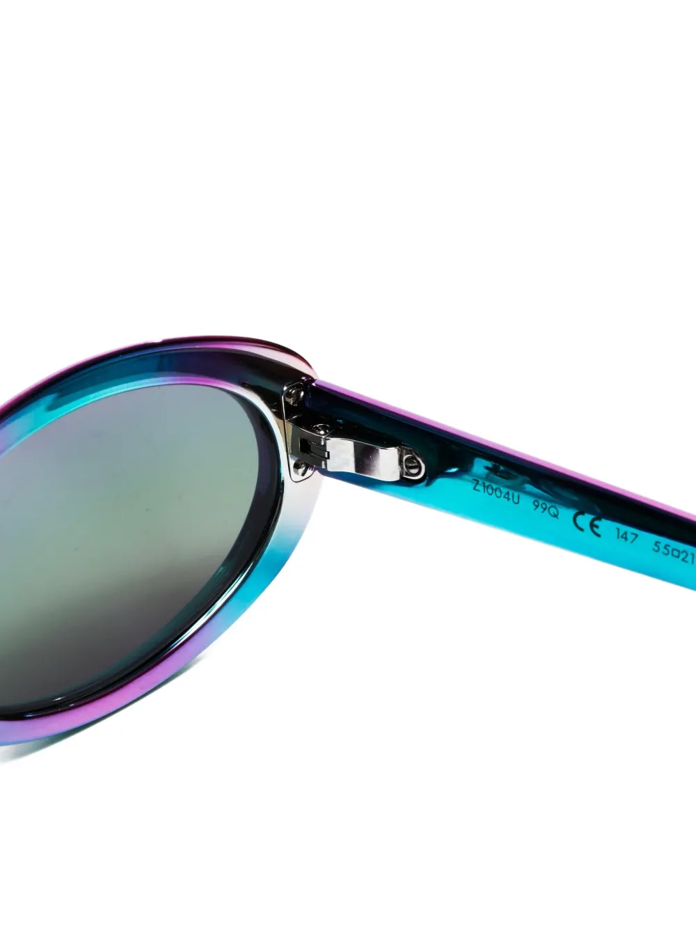 Pre-owned Louis Vuitton 2018 Iridescent Oval Sunglasses In Blue