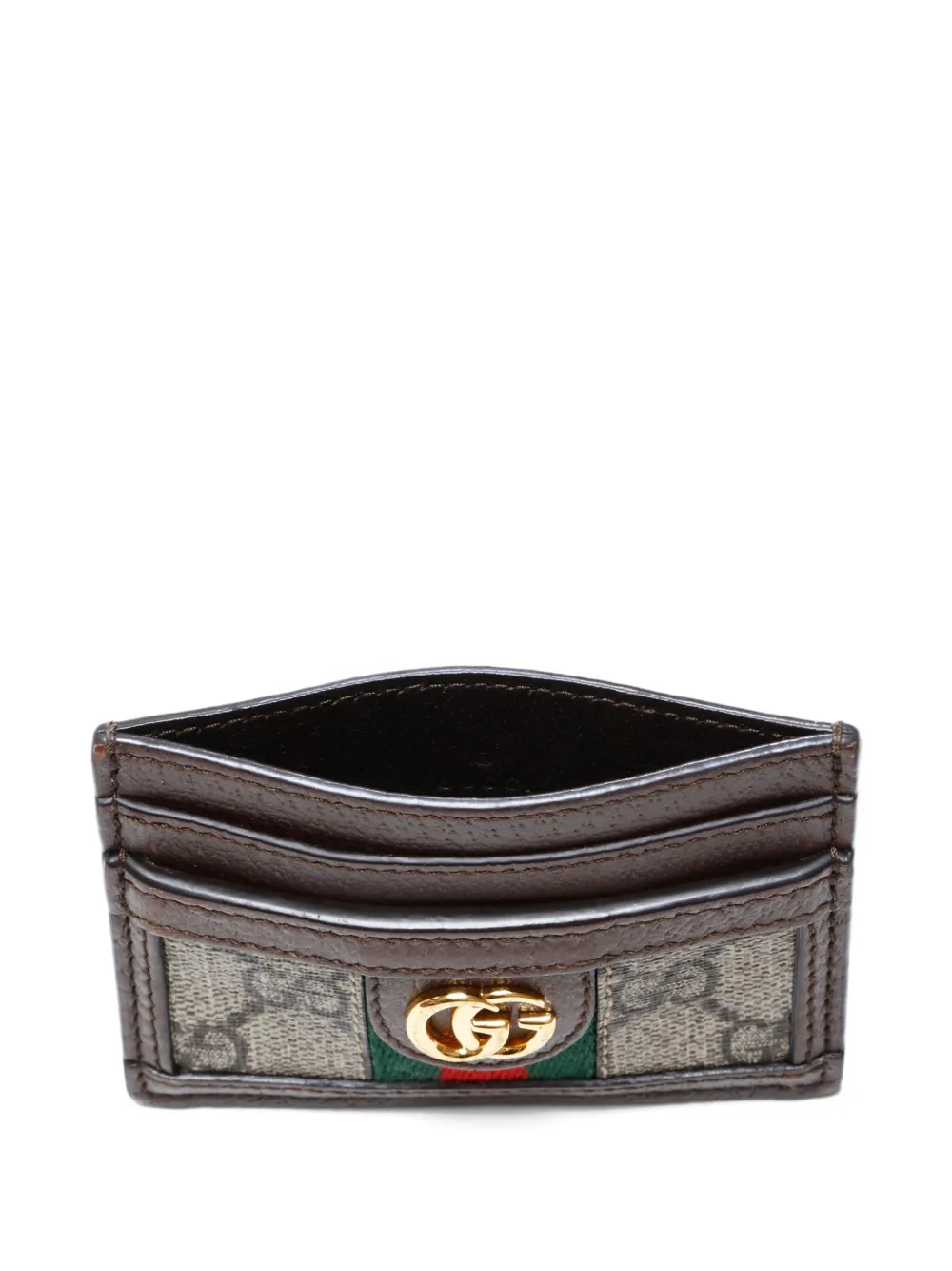 Pre-owned Gucci 2020-2025 Ophedia Cardholder In Brown
