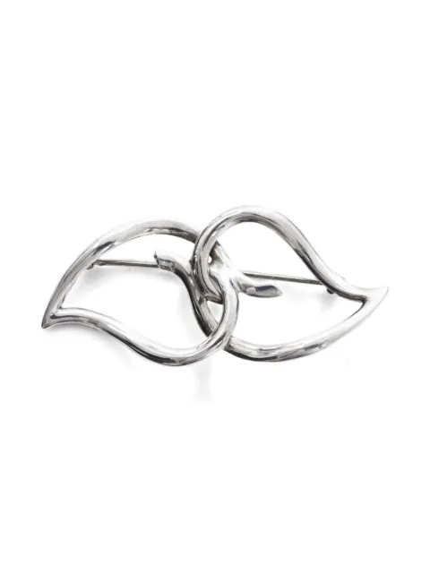 Tiffany & Co. Pre-Owned broche con motivo de hoja 2000