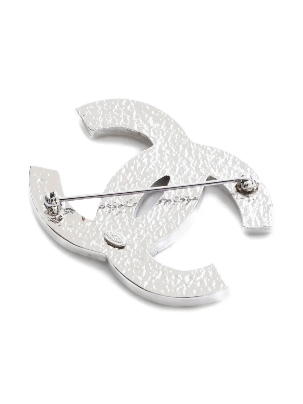 CHANEL Pre-Owned 2001 CC rhinestone brooch | Image 2