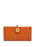 Celine Pre-Owned 1990-2000 leather logo-plaque wallet - Brown