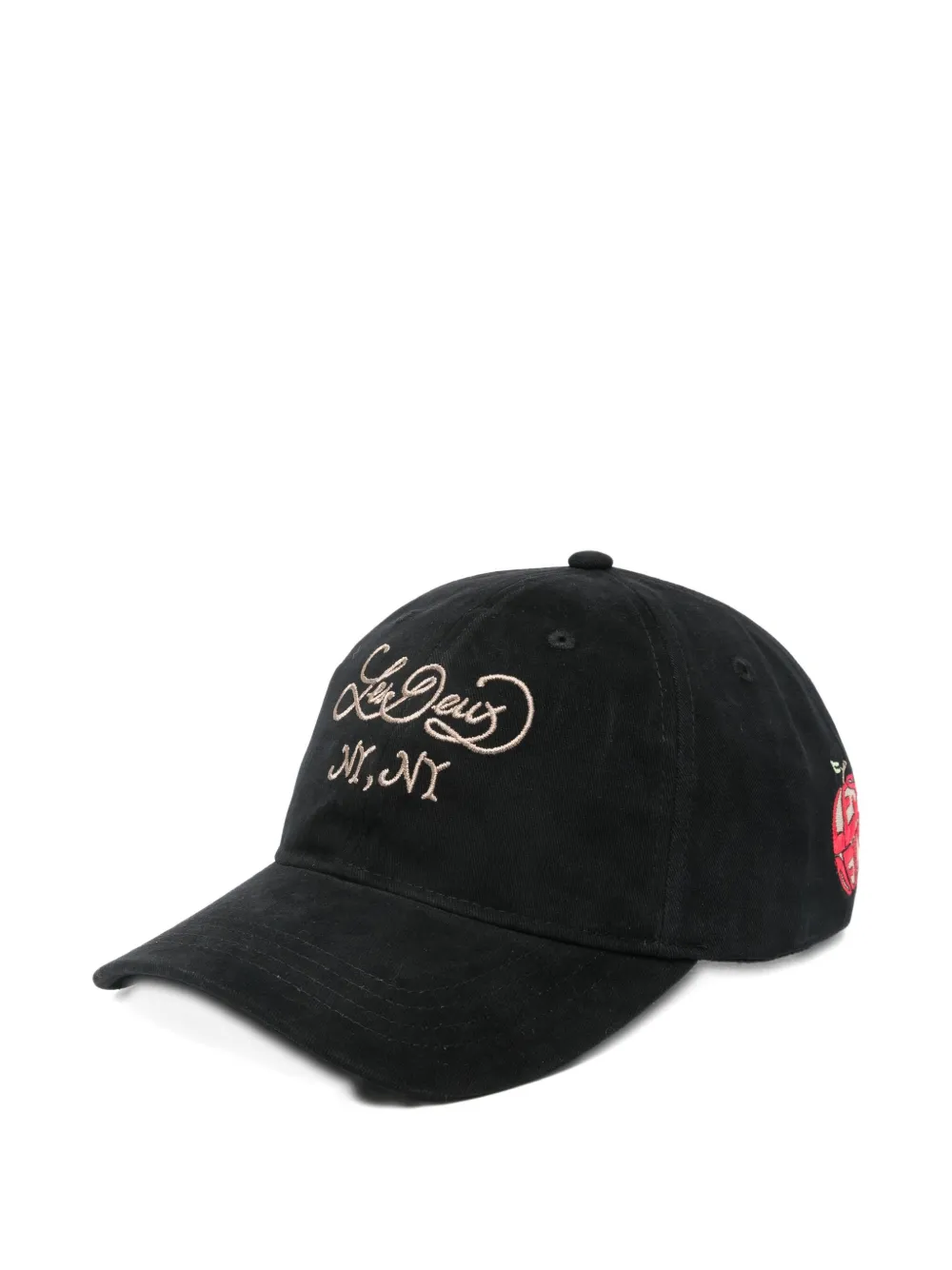 Les Deux Orchard Dad Cap In Black