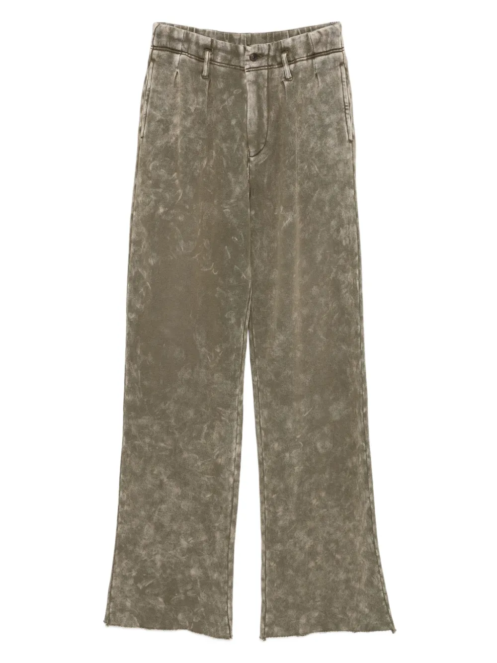R13 acid-wash trousers | Green | Image 1
