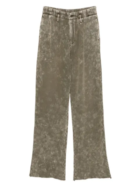 R13 acid-wash trousers