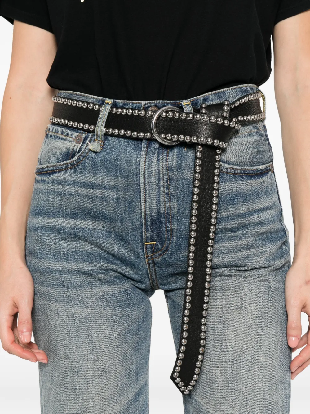R13 Washed Jeans In Blue