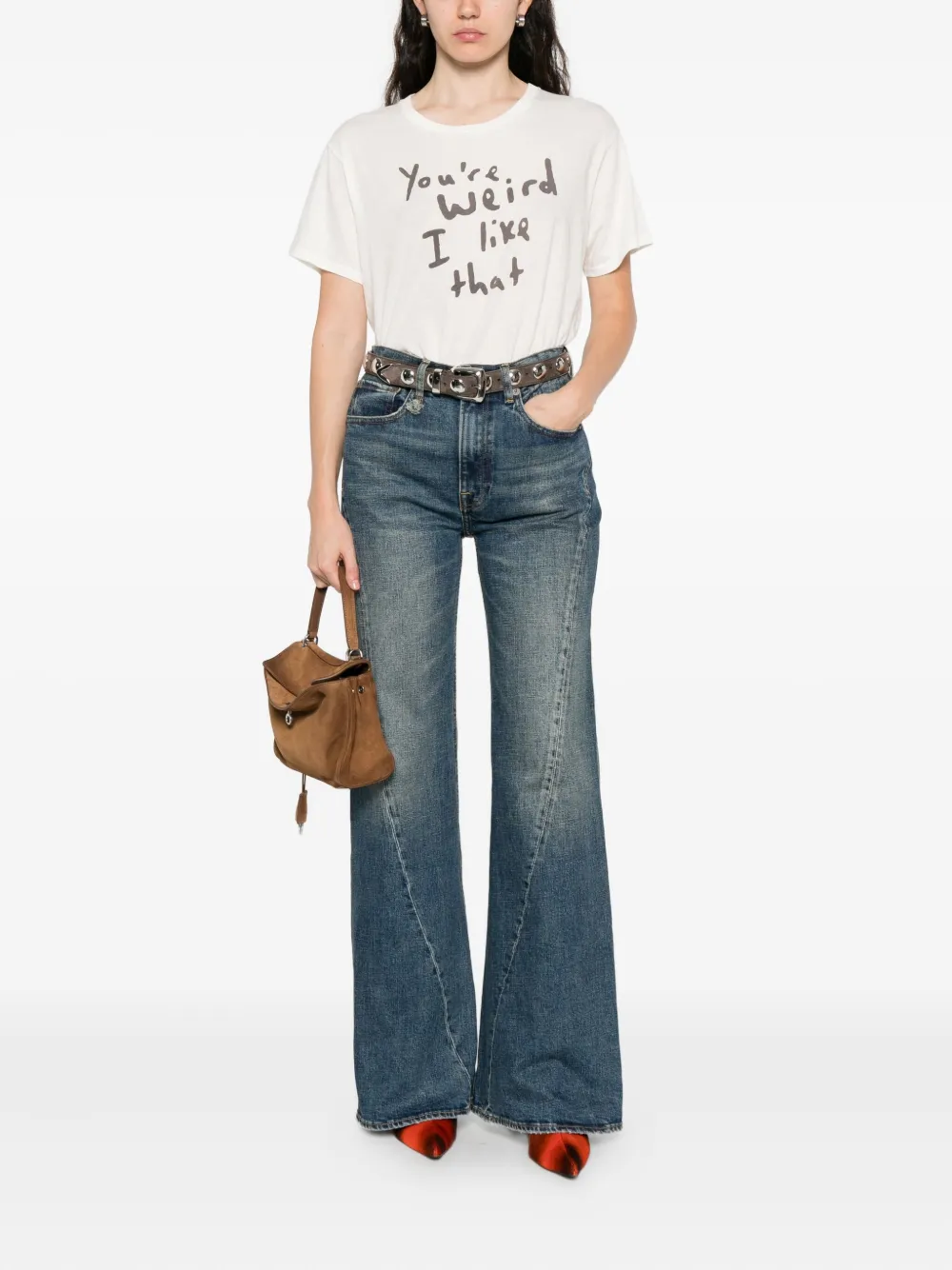 R13 panelled jeans - Blauw