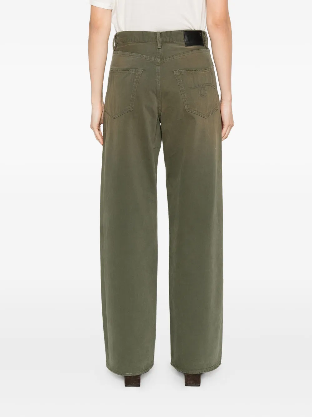 R13 Five-pocket Jeans In Green