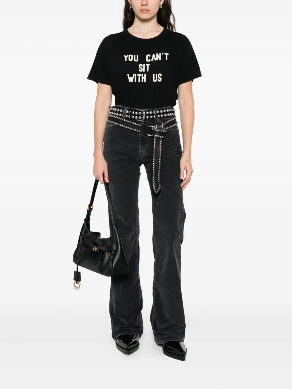 R13 corduroy jeans - Zwart