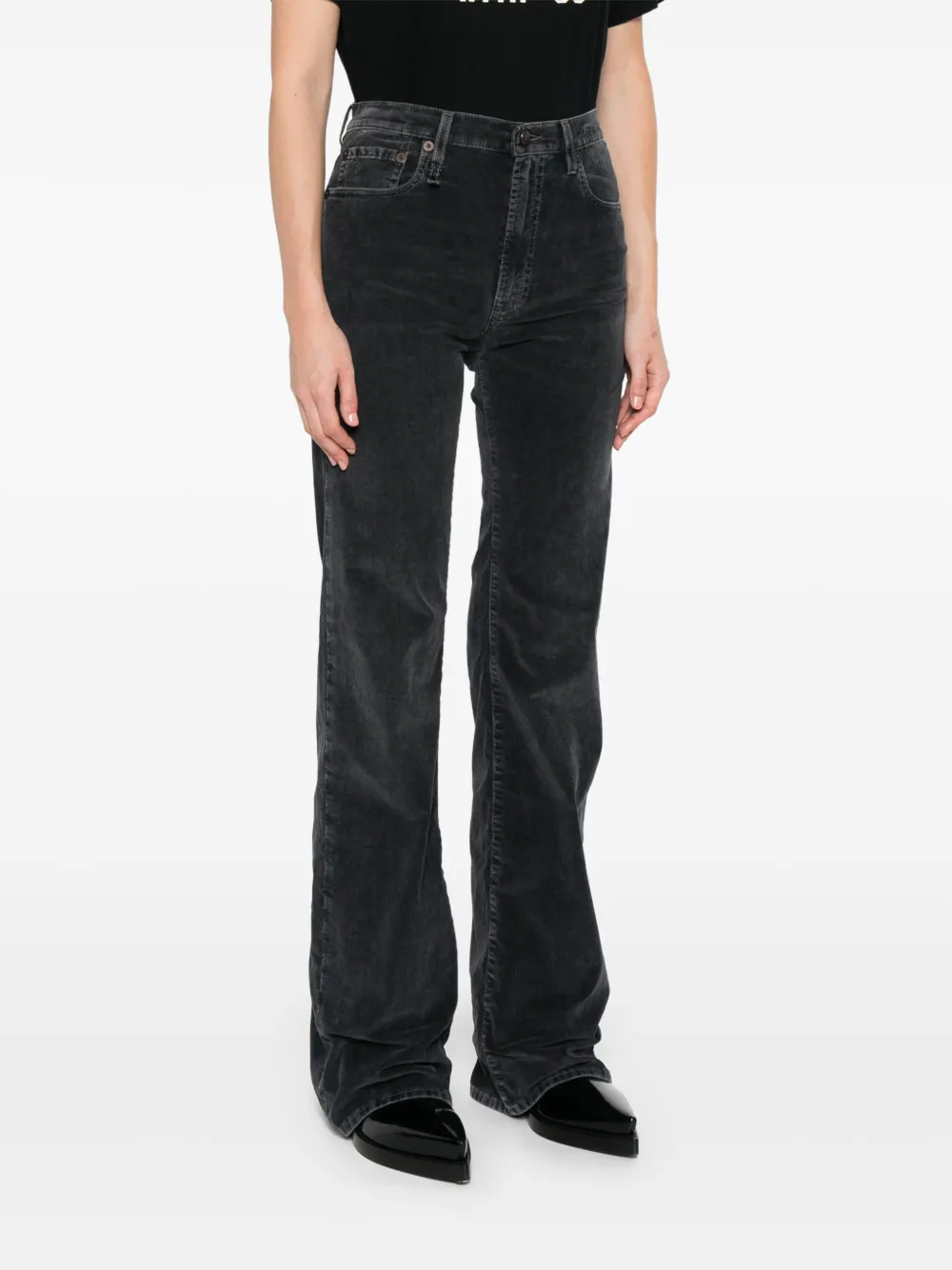R13 Corduroy Jeans In Black