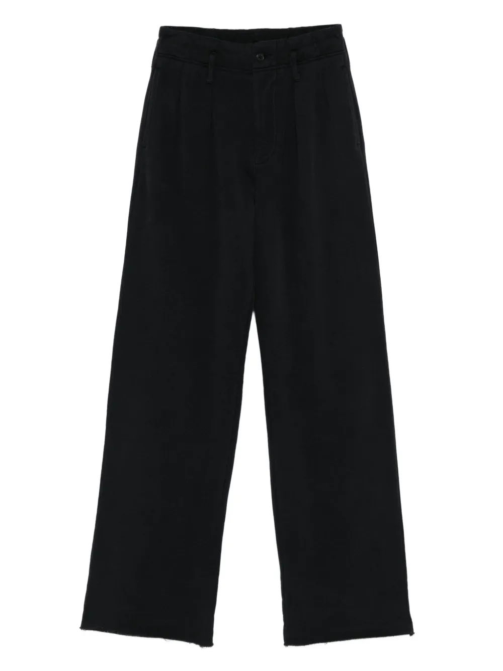R13 pleated frayed trousers | Black | Image 1