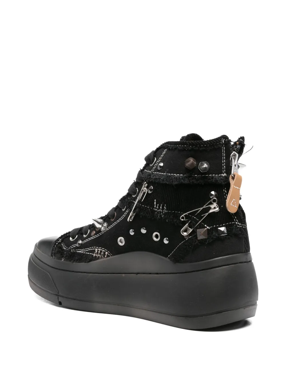R13 Kurt platform sneakers Black