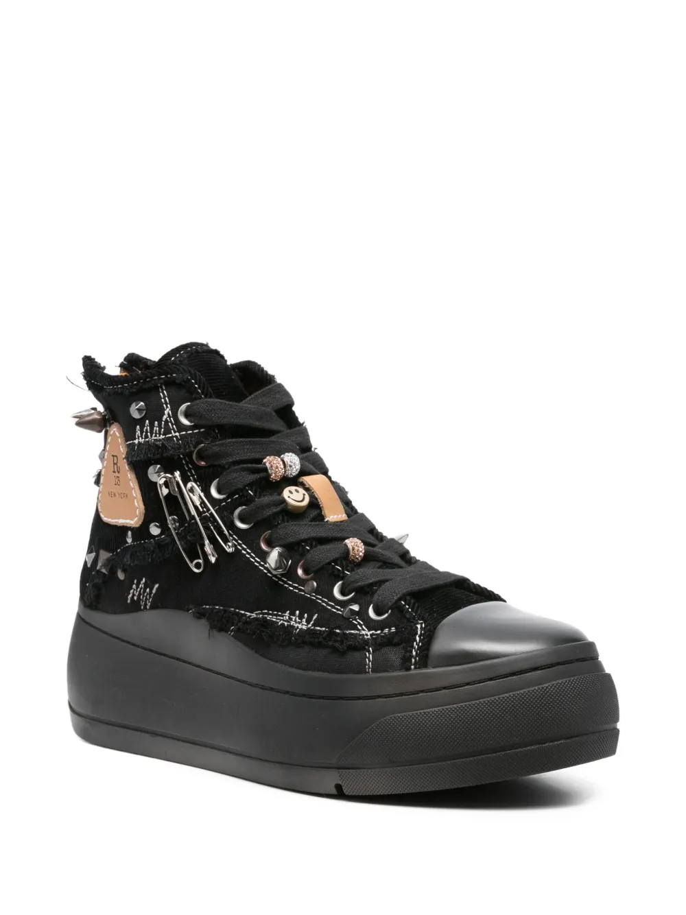 R13 Kurt platform sneakers - Zwart