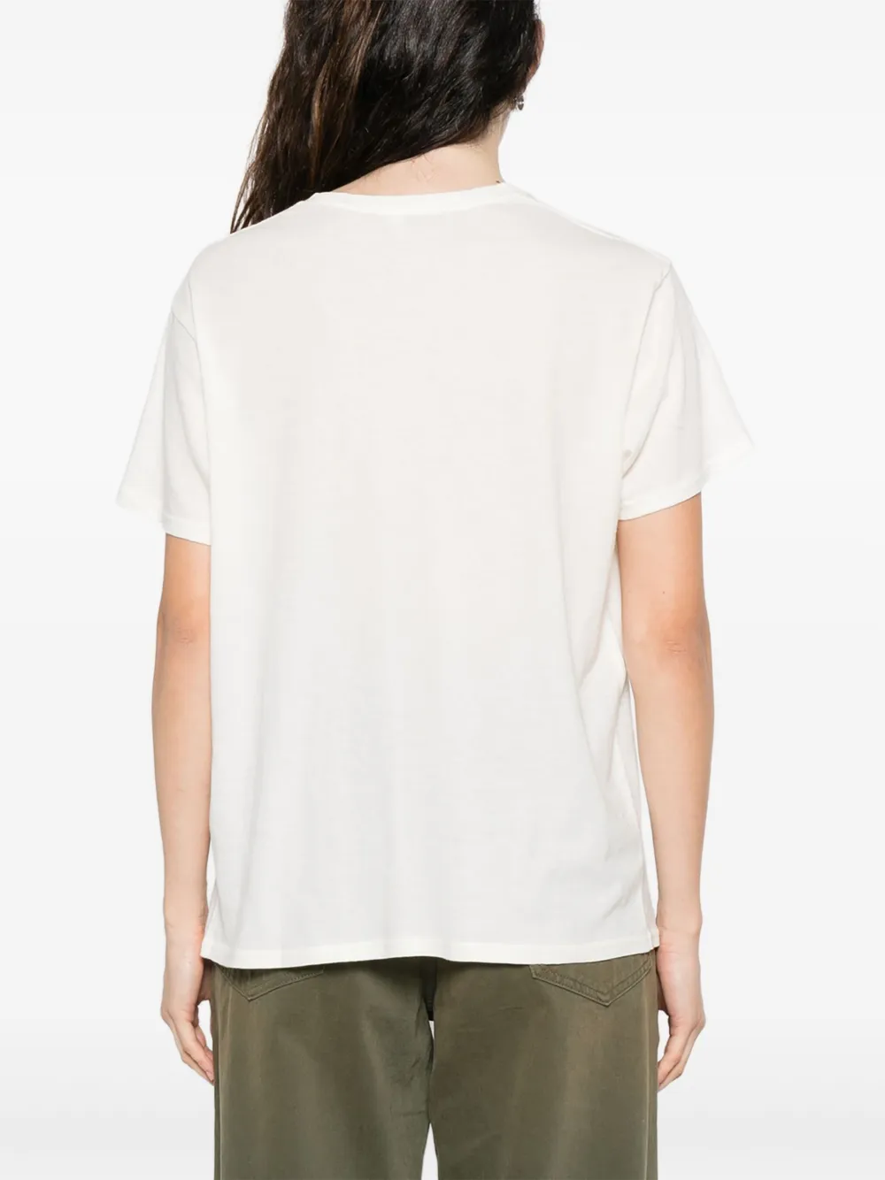 R13 T-shirt met tekst Wit