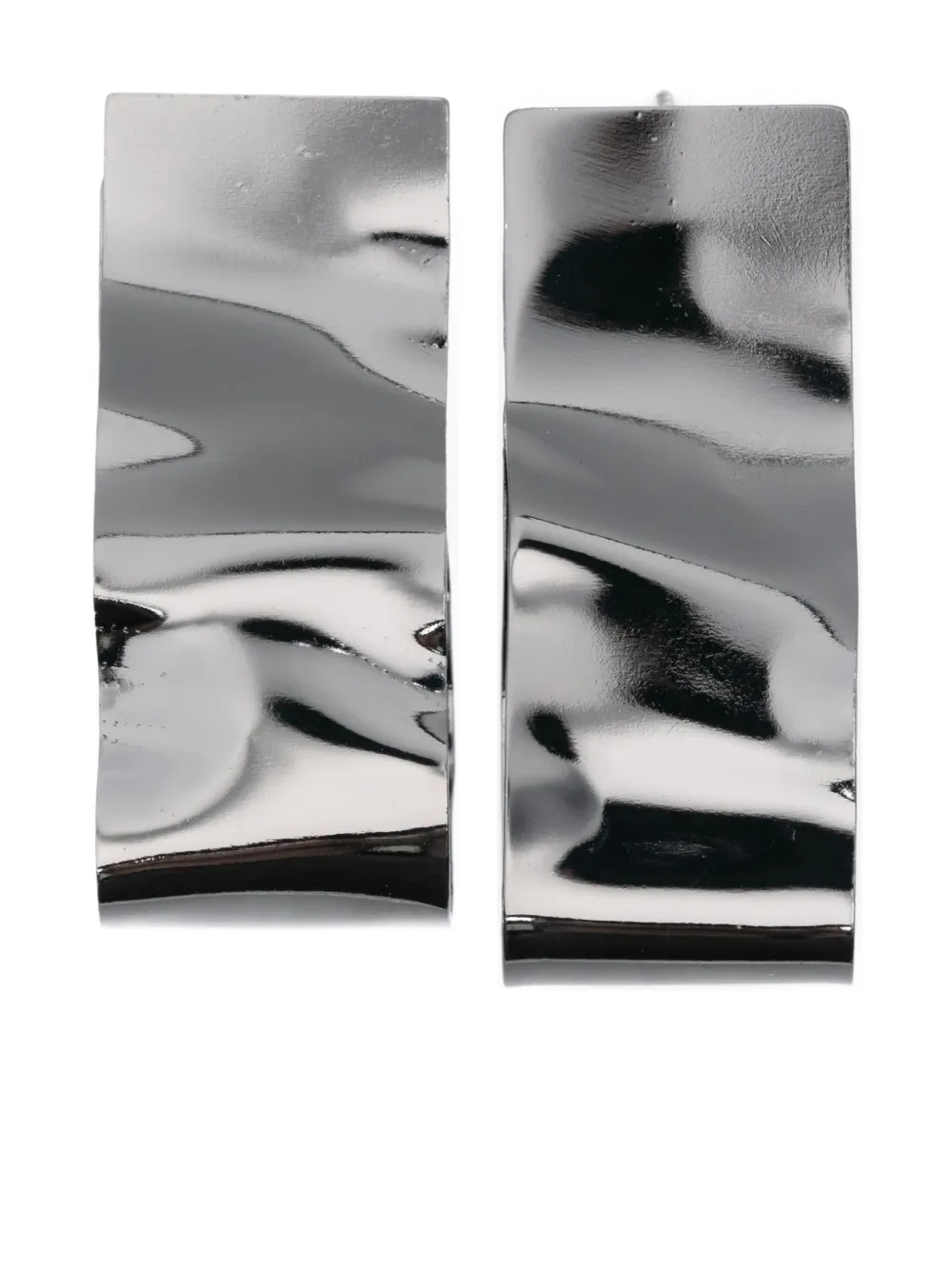 Peserico rectangle earrings | Silver | Image 1