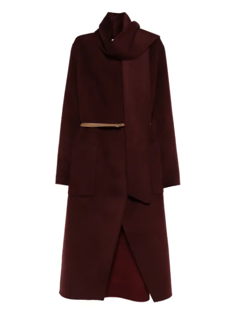 Vanessa Bruno belted scarf double-breasted coat