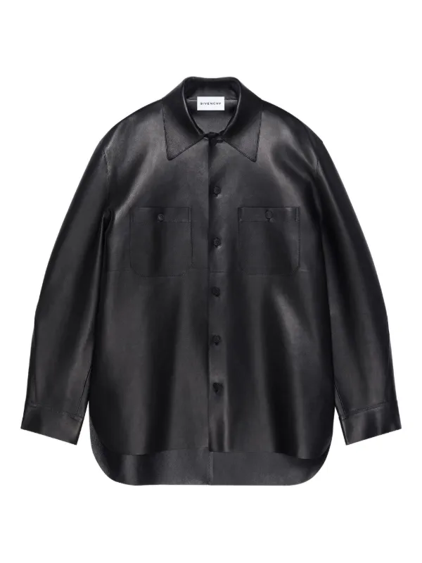 極美品　GIVENCHY ブラック レース シャツ　ジャケット　ブルゾン Givenchy シャツジャケット | ブラック | FARFETCH JP