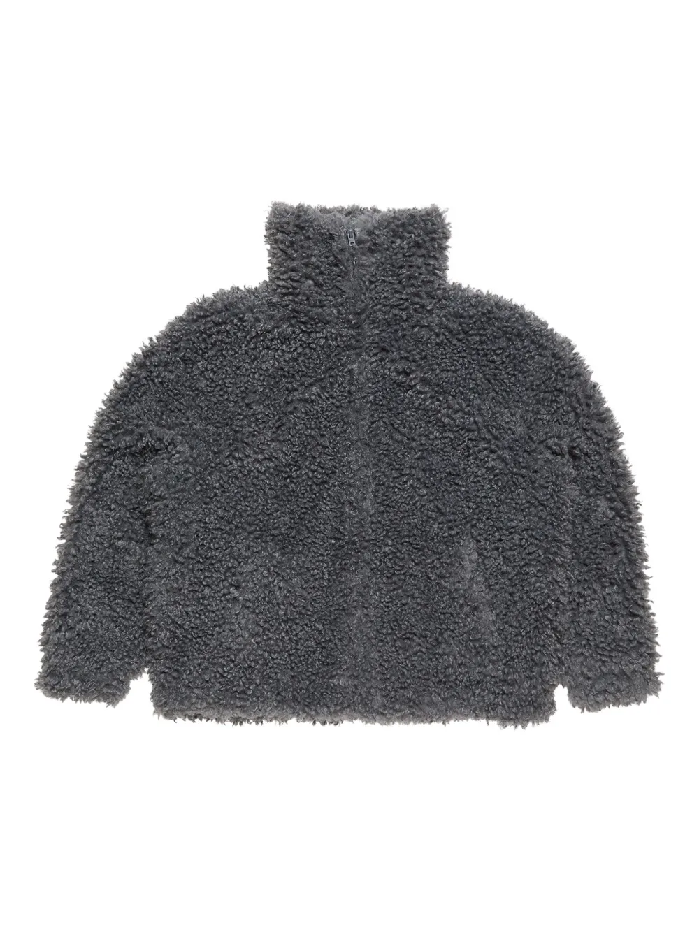 Acne Studios high-neck teddy jacket | Grey | Image 1
