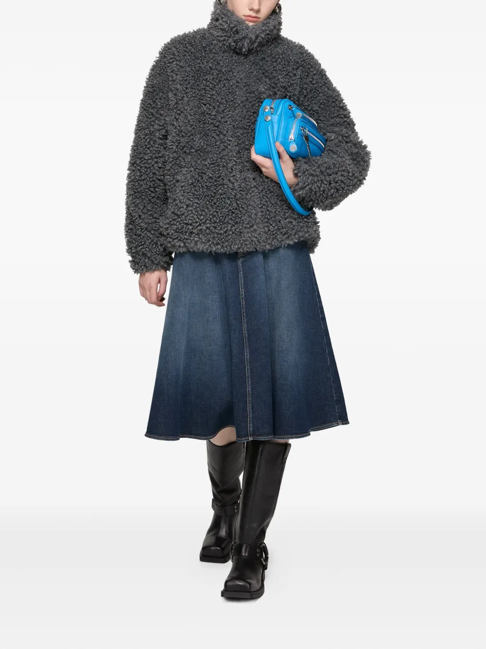 Acne Studios high-neck teddy jacket | Faux Fur & Shearling Jackets | Image 2