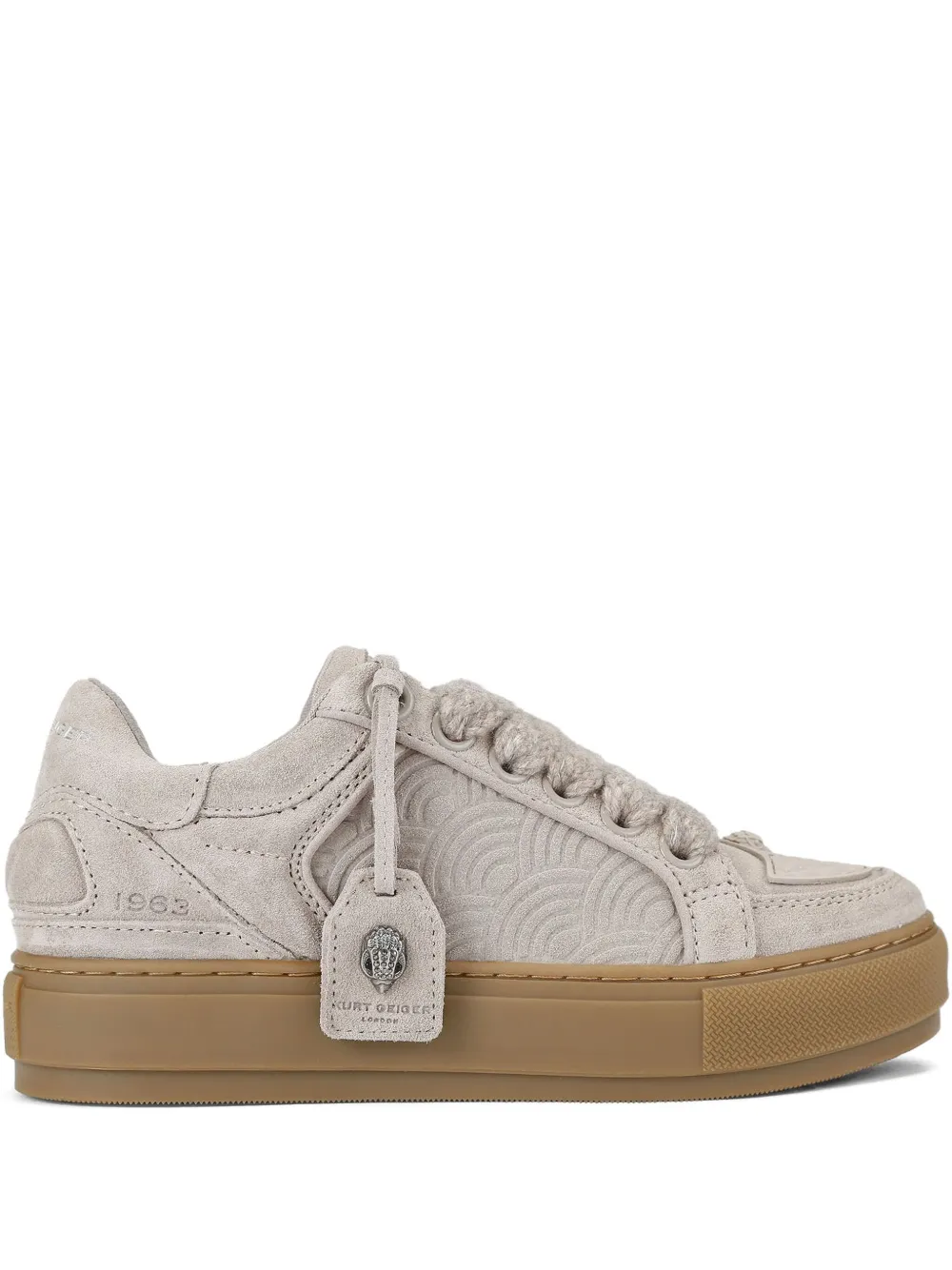 Kurt Geiger London Southbank Tag suède sneakers Grijs