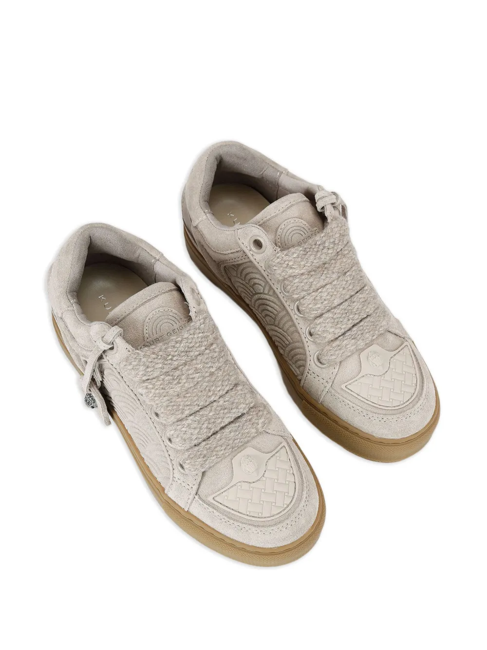 Kurt Geiger London Southbank Tag suède sneakers - Grijs