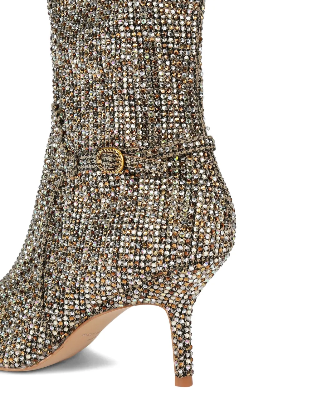 Kurt Geiger London 70 mm Mayfair overknee laarzen verfraaid met kristallen Beige