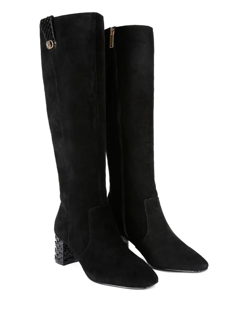 Kurt Geiger London 55 mm Chelsea laarzen met blokhak Zwart