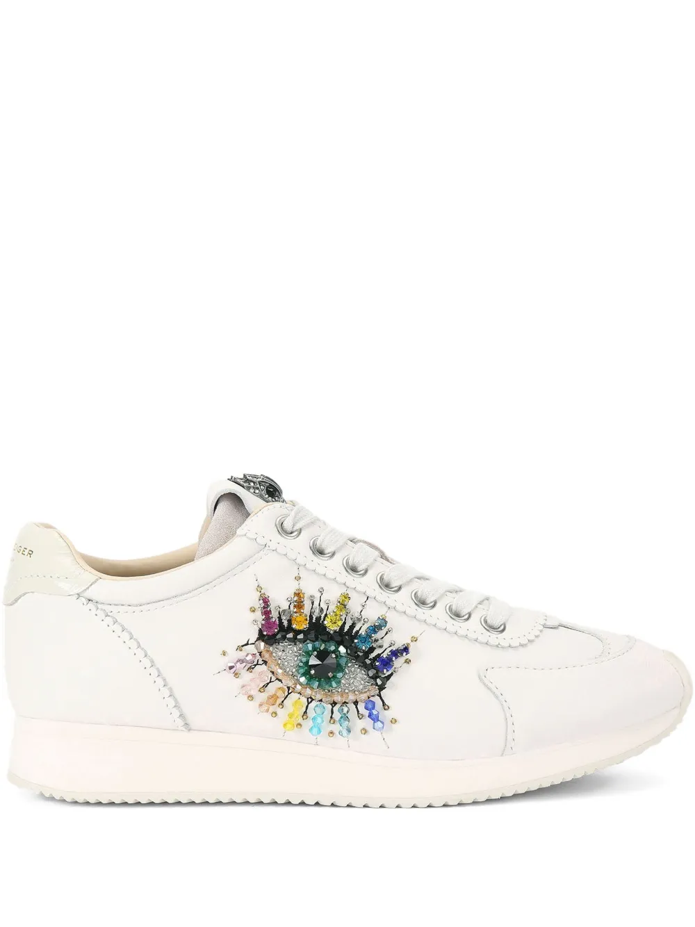 Kurt Geiger London Islington crystal-embellished sneakers White