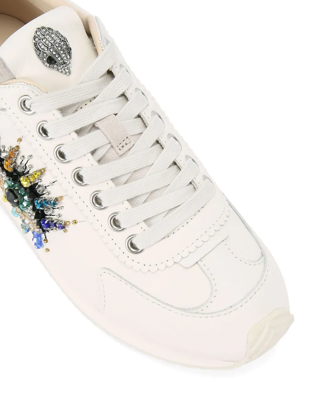Kurt Geiger London Islington crystal-embellished sneakers White
