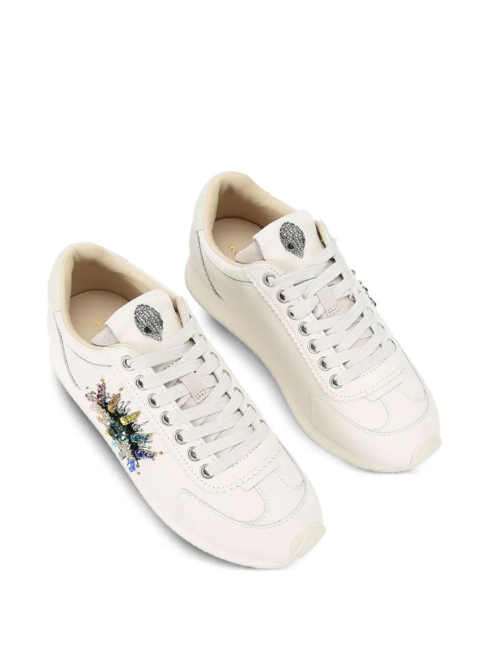 Kurt Geiger London Islington crystal-embellished sneakers White