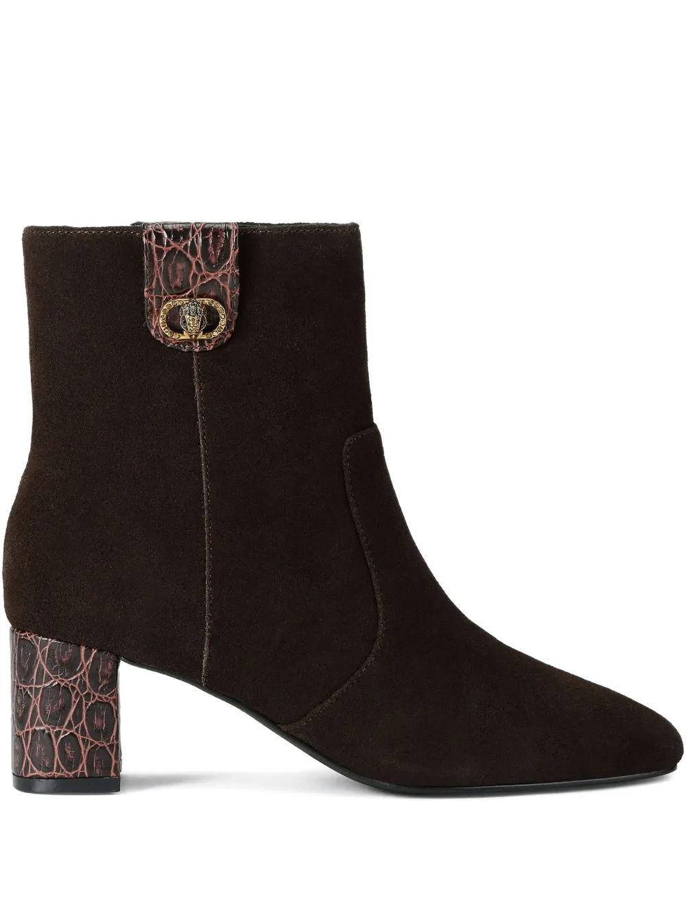 Kurt Geiger London 55 mm Chelsea enkellaarzen met reliëf Bruin