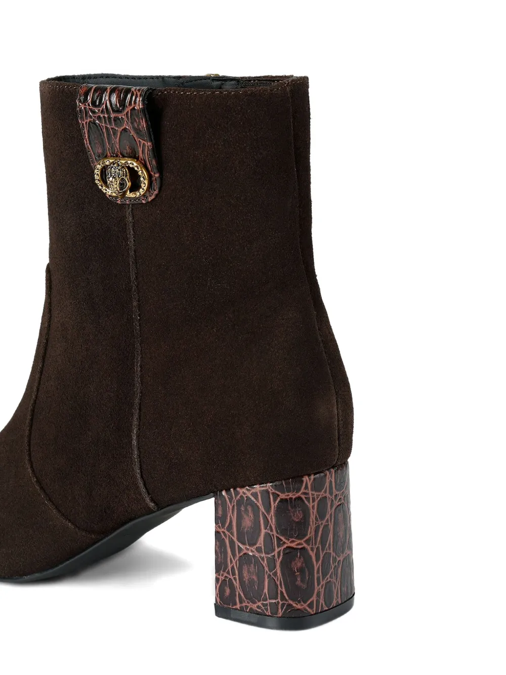 Kurt Geiger London 55 mm Chelsea enkellaarzen met reliëf Bruin