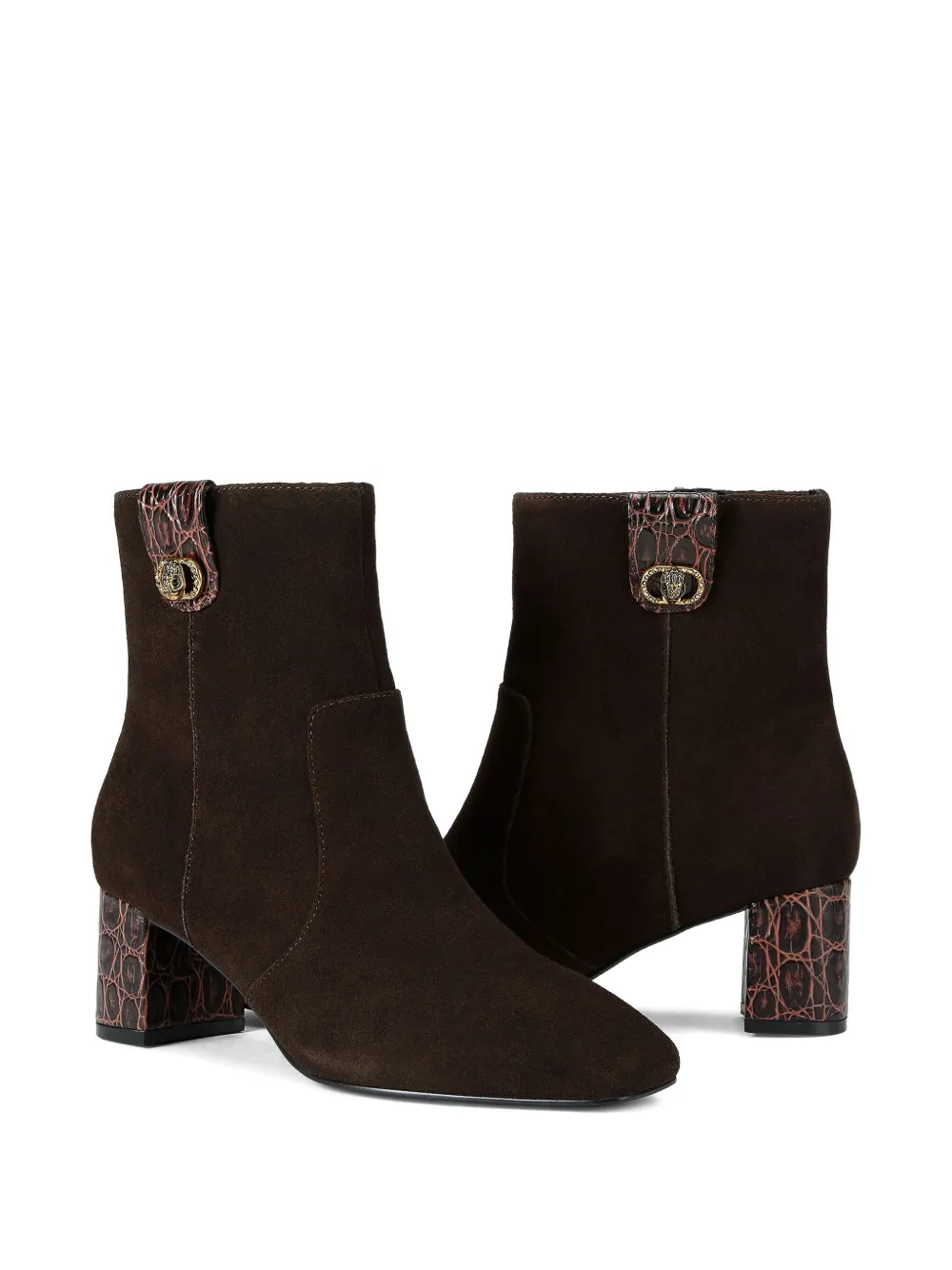 Kurt Geiger London 55 mm Chelsea enkellaarzen met reliëf Bruin