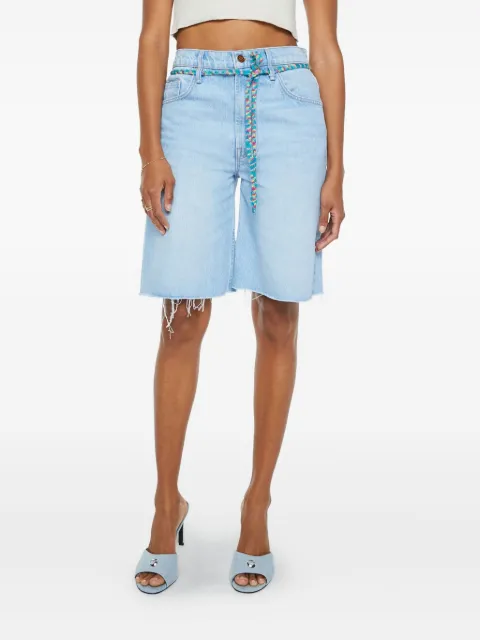MOTHER shorts de mezclilla con dobladillo deshilachado