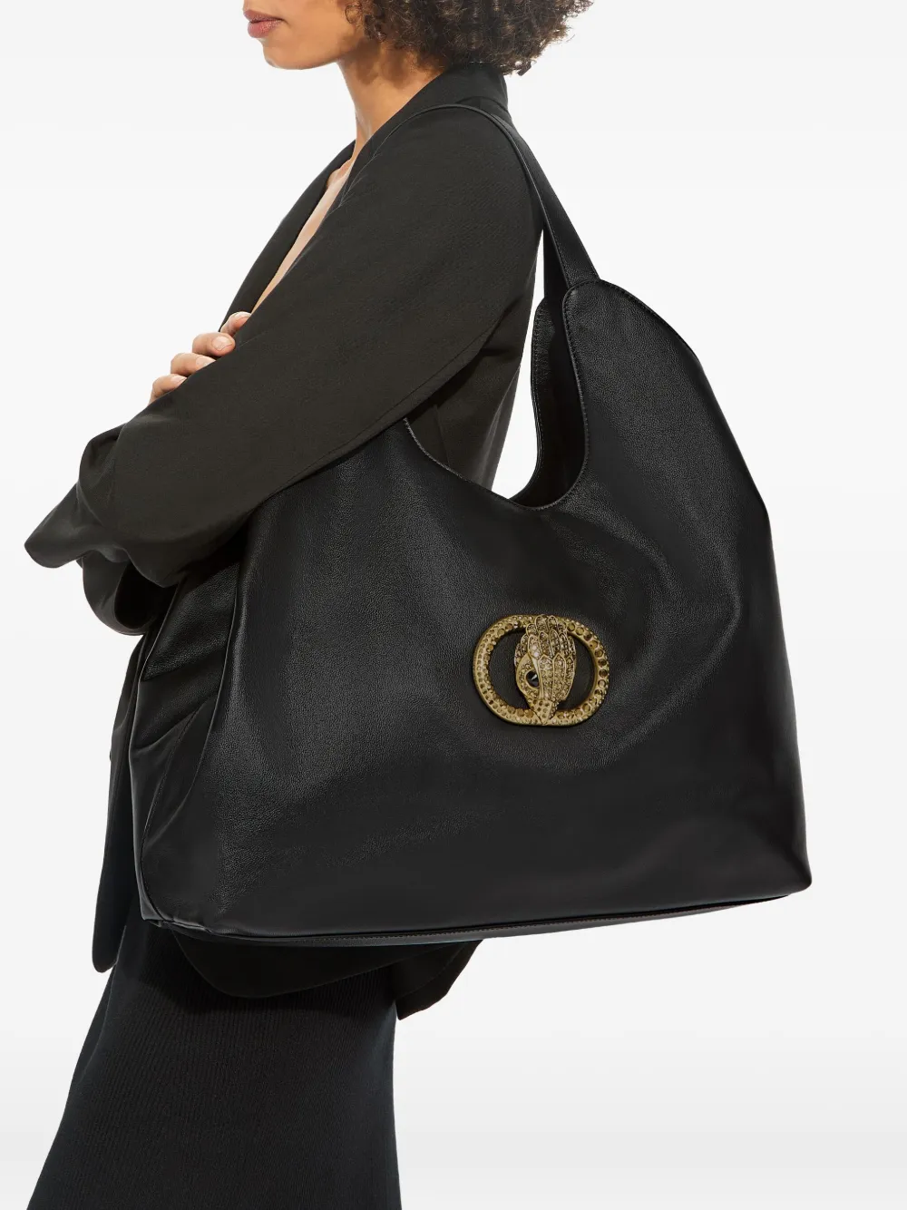 Kurt Geiger London Grote Chelsea shopper verfraaid met adelaar - Zwart