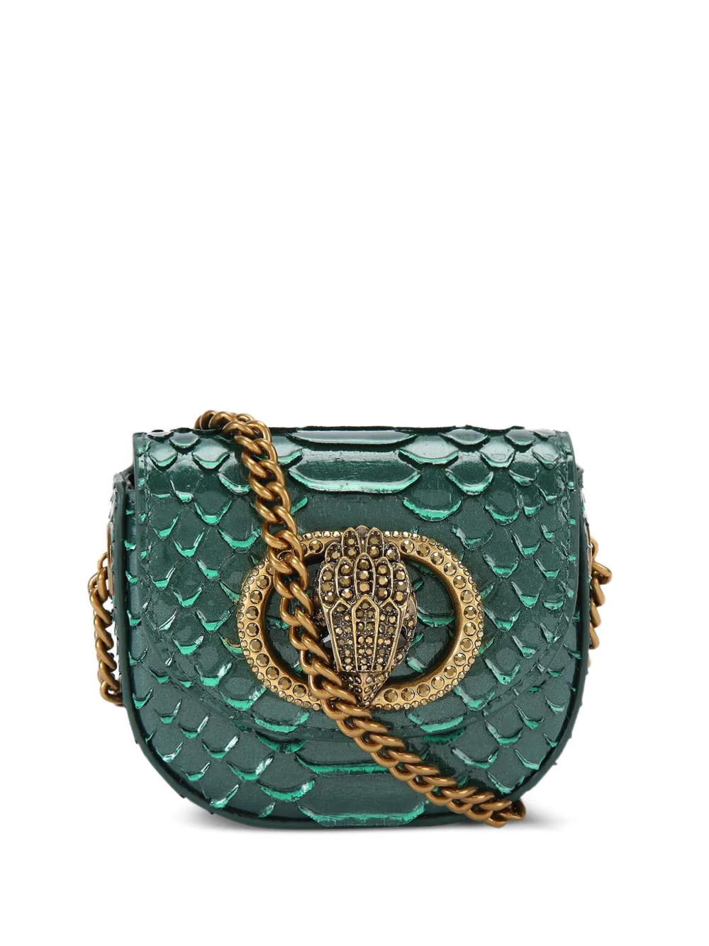 Kurt Geiger London mini Chelsea eagle-embellioshment cross body bag | Green | Image 1