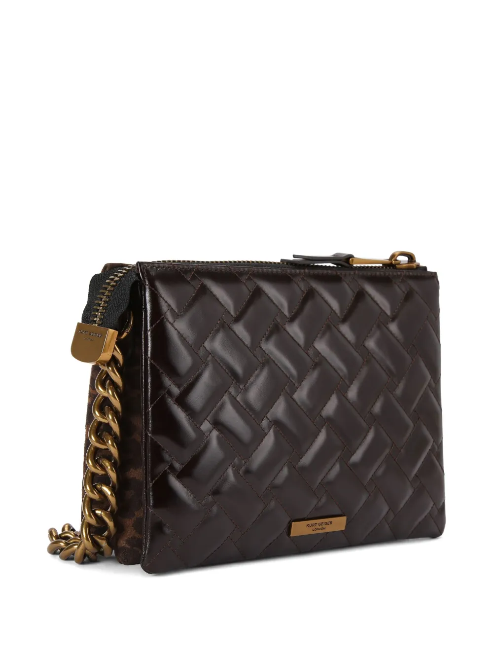 Kurt Geiger Small Kensington Shoulder Bag In Brown