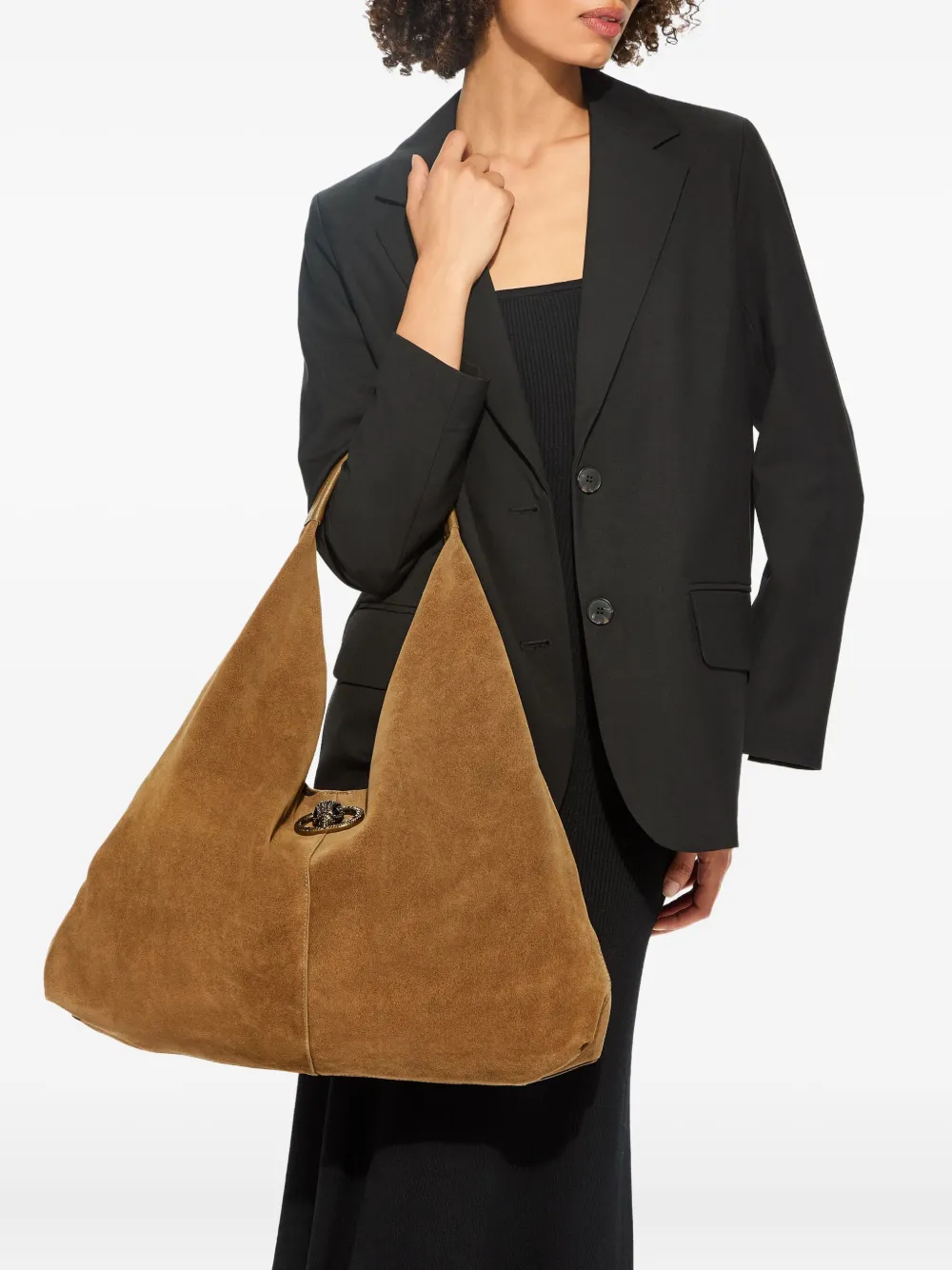 Kurt Geiger London Grote Chelsea shopper verfraaid met kristallen - Bruin