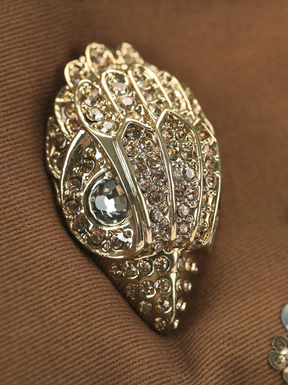 Kurt Geiger London Hoxton shopper met kralen en bloemen Bruin