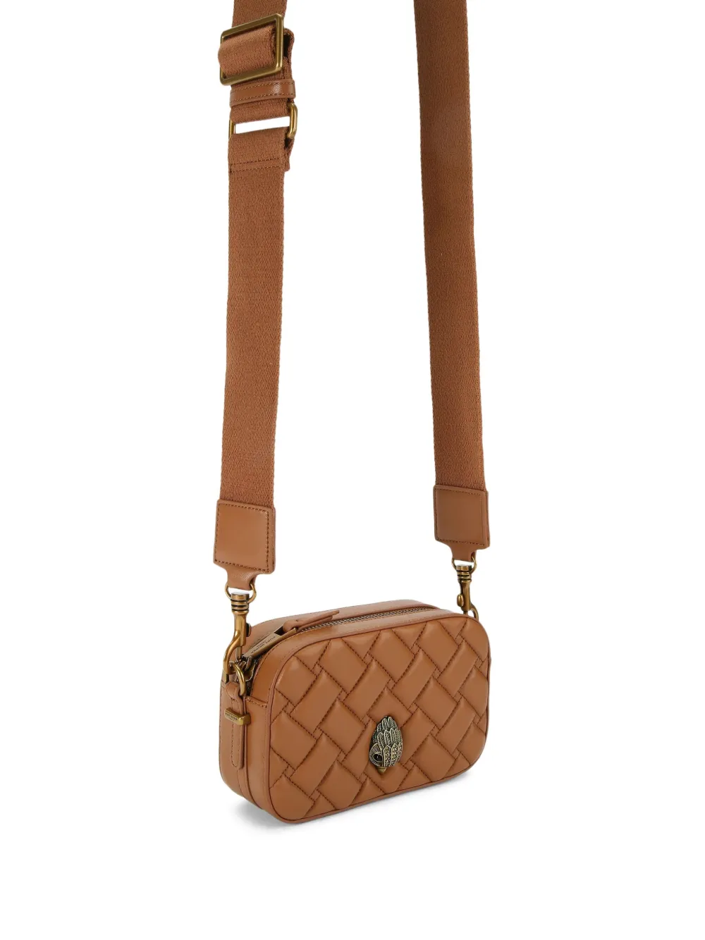 Kurt Geiger Small Kensington Bird-embellishment Cross Body Bag In Brown