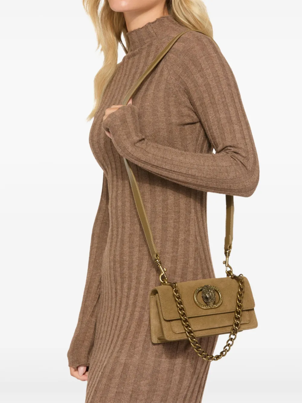 Kurt Geiger London Chelsea kleine schoudertas - Bruin