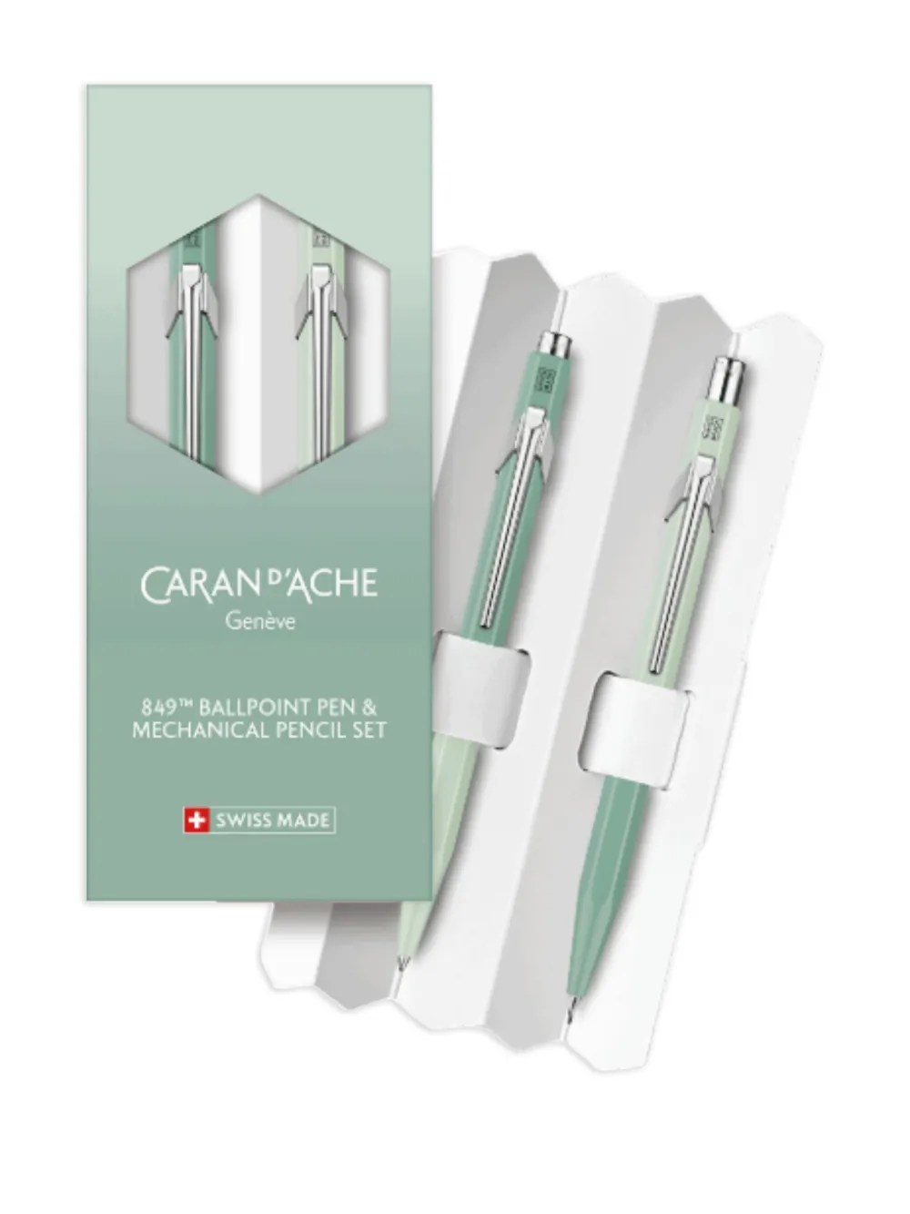 Caran d'Ache 849 ballpoint pen and mechanical pencil set | Pens & Pencils | Image 2