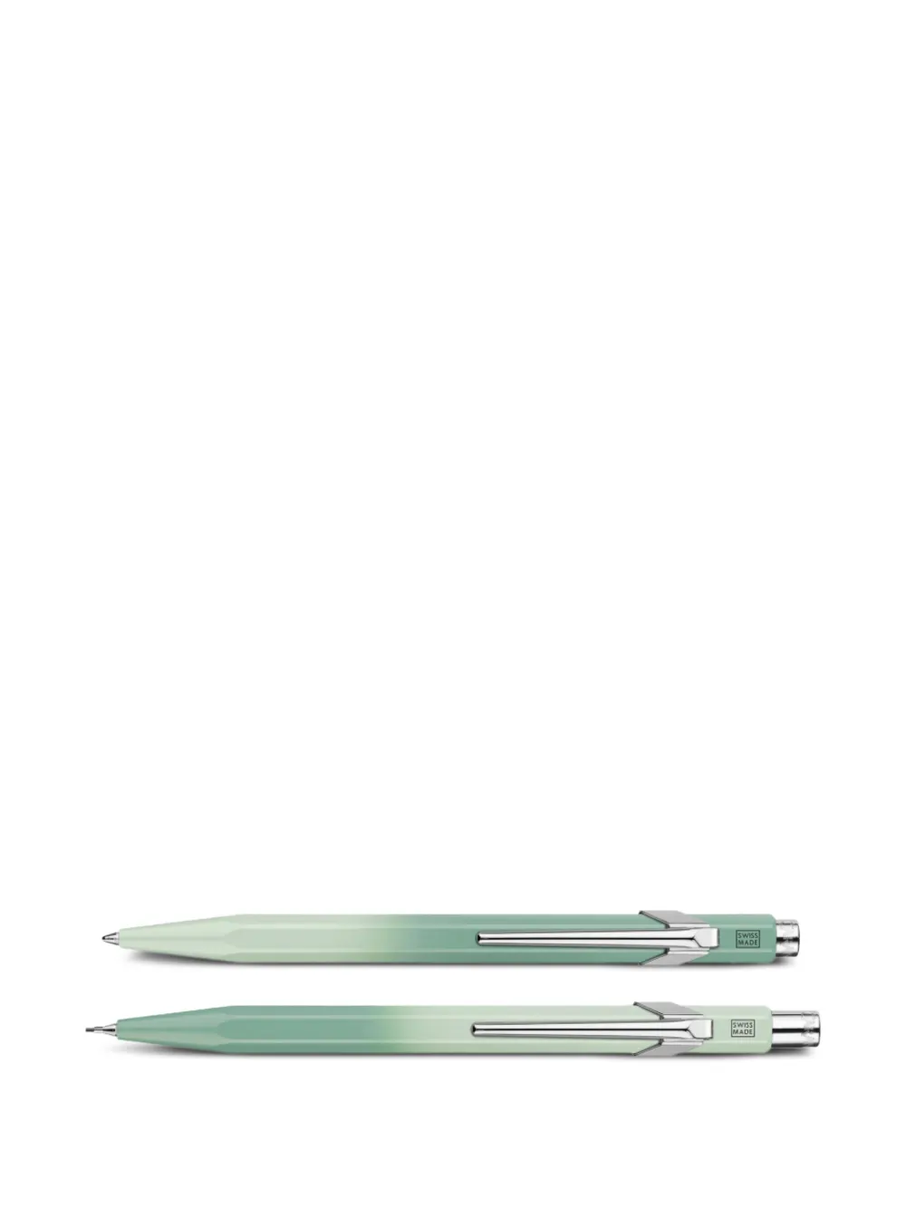 Caran d'Ache 849 ballpoint pen and mechanical pencil set | Green | Image 1