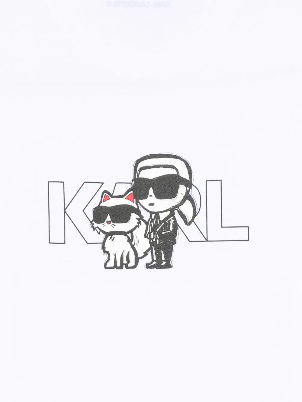Karl Lagerfeld Graphic-print T-shirt In White