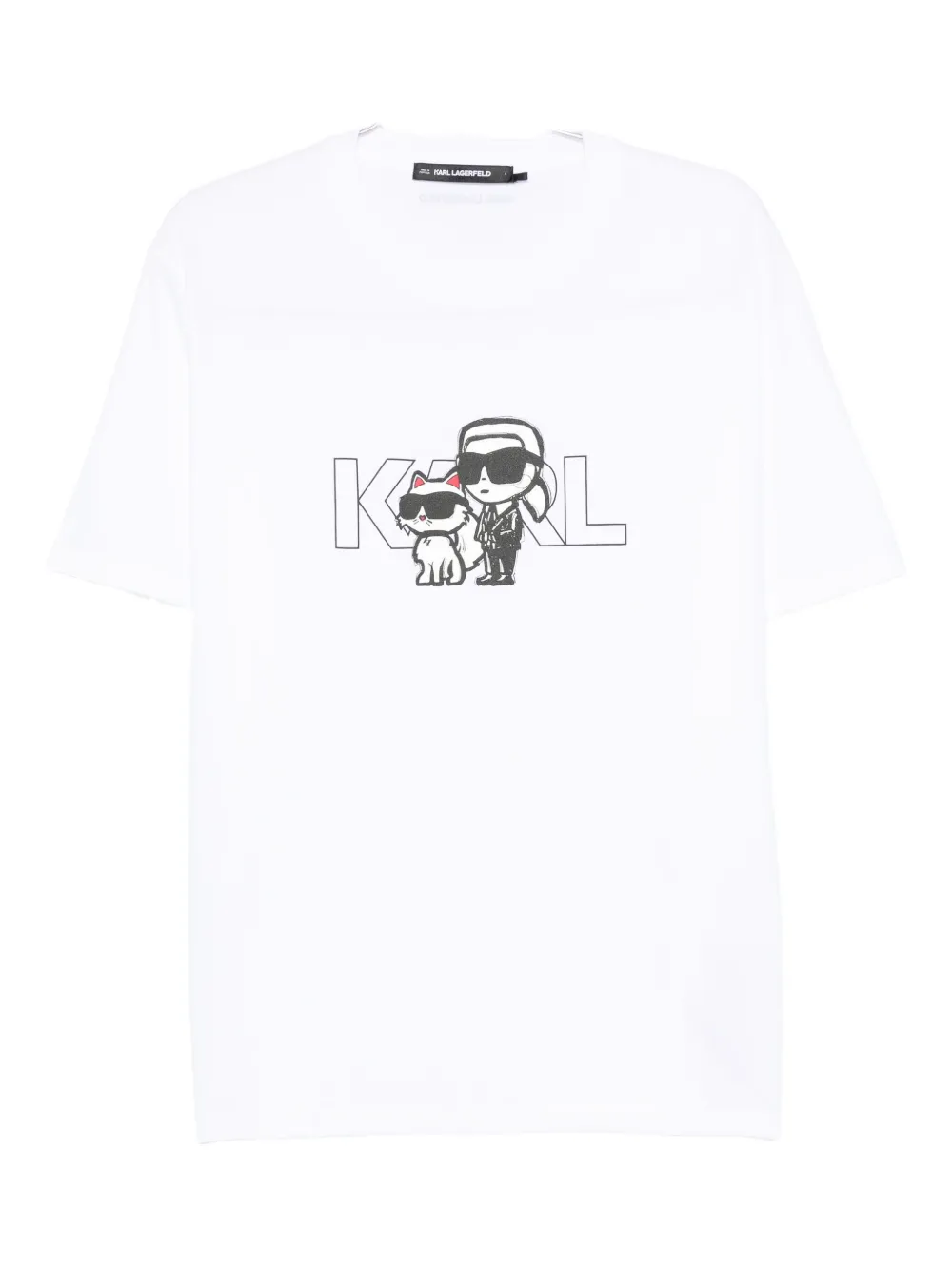 Karl Lagerfeld Graphic-print T-shirt In White