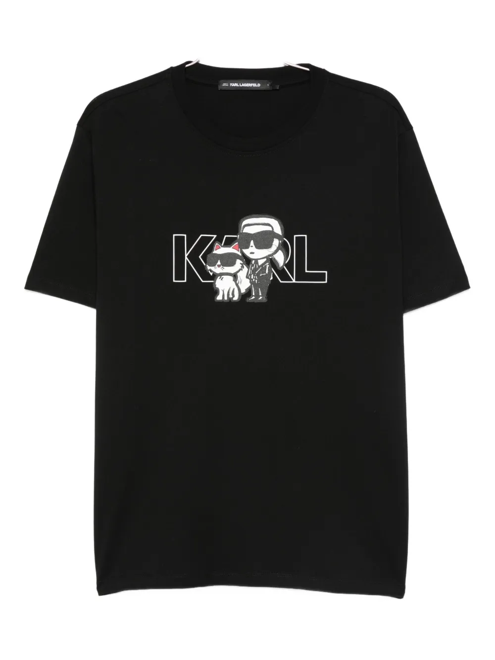 Karl Lagerfeld Logo-print T-shirt In Black