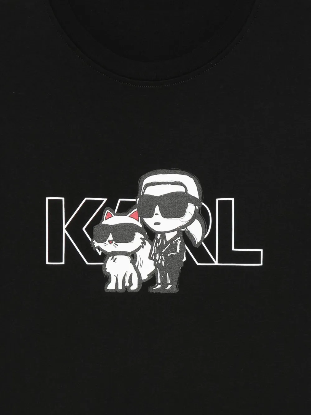 Karl Lagerfeld Logo-print T-shirt In Black