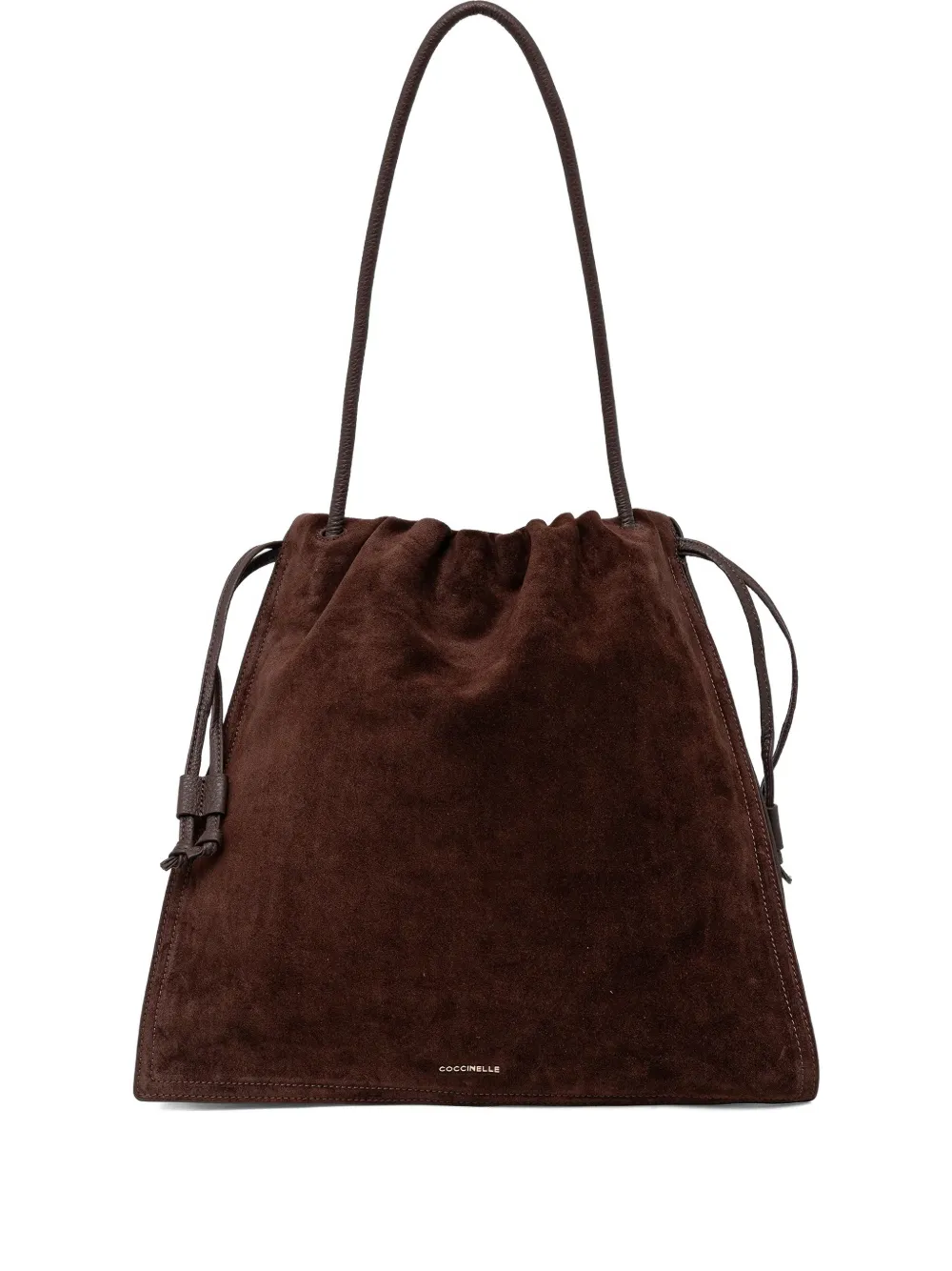 Coccinelle Dulse drawstring logo tote bag | Brown | Image 1