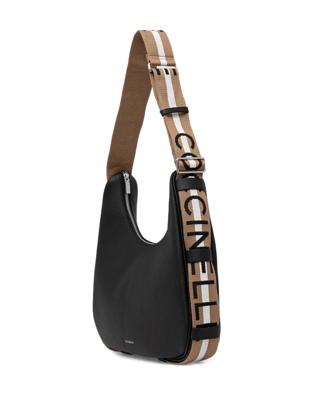 Coccinelle Logo Zip Tote Bag - Zwart